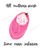 Zipper Tote Bag - Working Moms