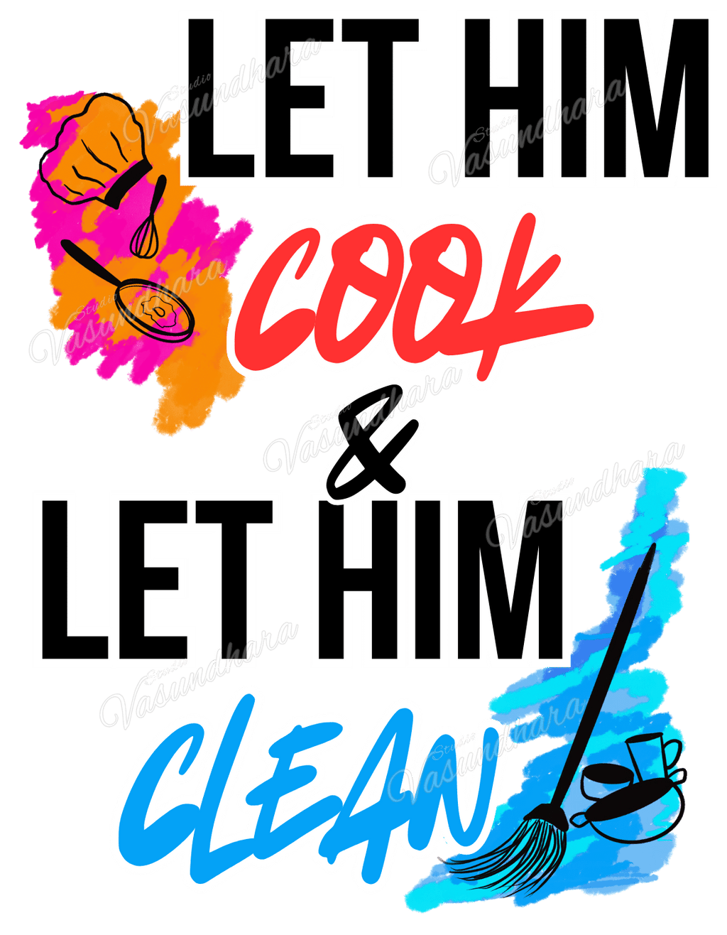 Quirky Women's tees - Cook and Clean