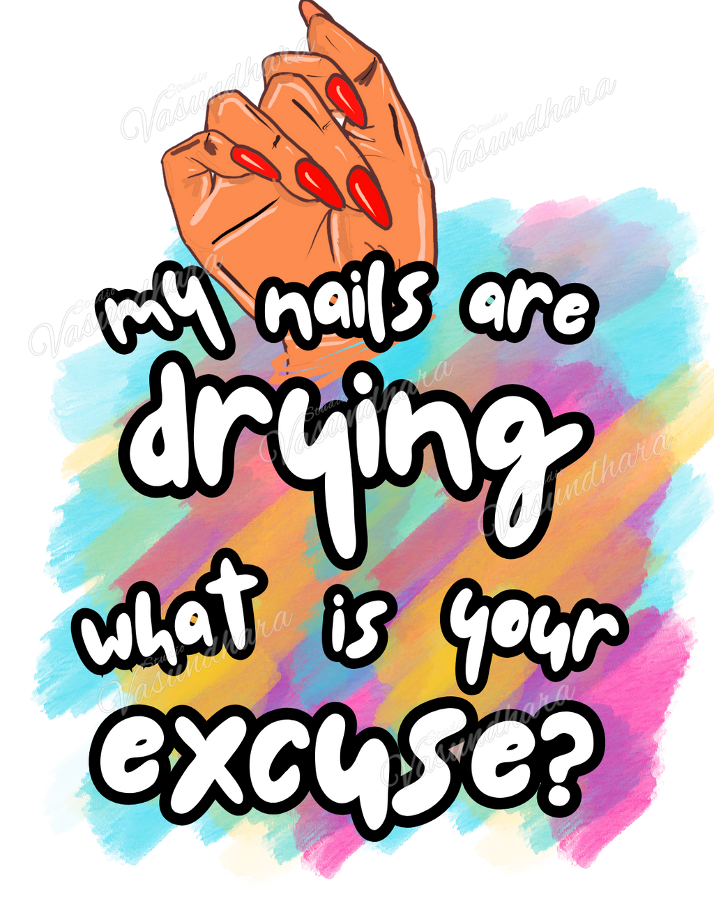 Quirky Women's tees - Nails