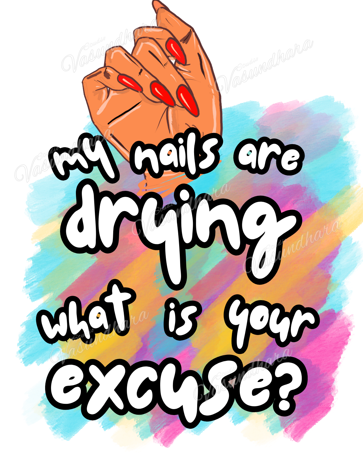 Quirky Women's tees - Nails