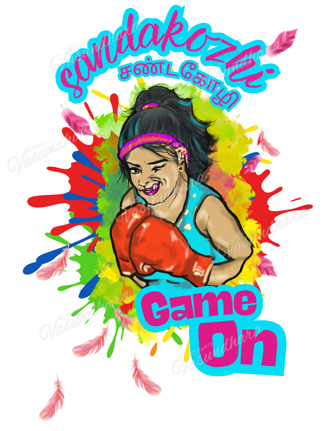 Crop Top - Sandakozhi - Back Print