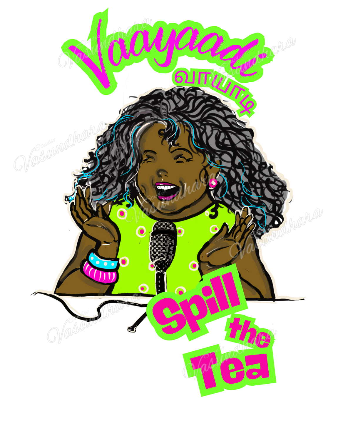 Crop Top - Vaayadi - Back Print