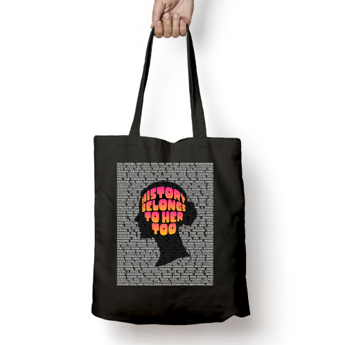 Zipper Tote Bag - History is Hers