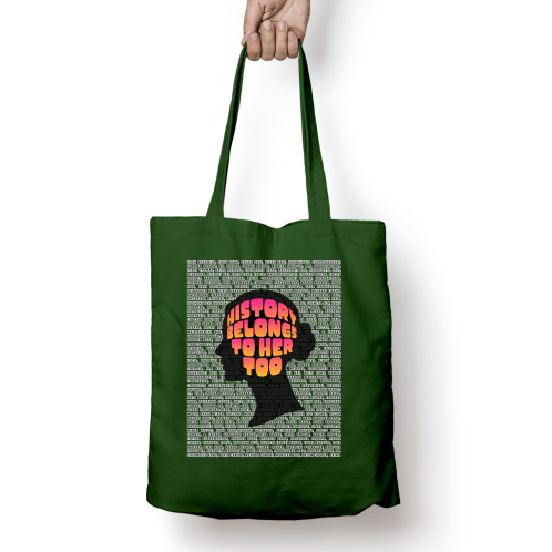 Zipper Tote Bag - History is Hers