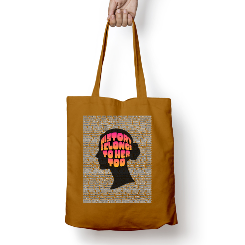 Zipper Tote Bag - History is Hers