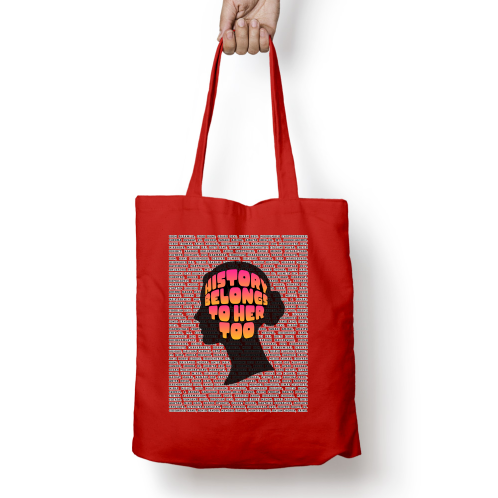Zipper Tote Bag - History is Hers