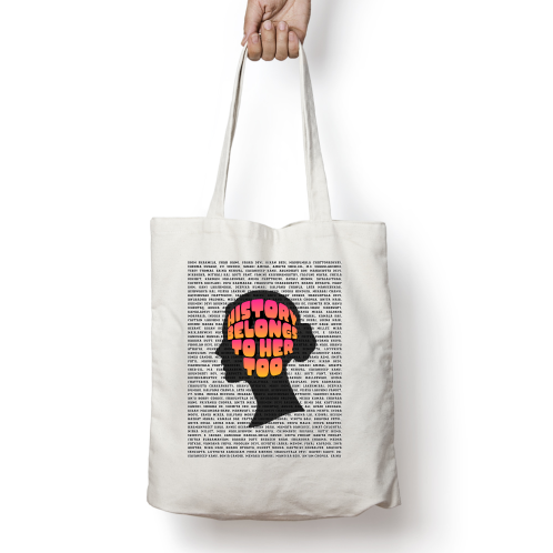 Zipper Tote Bag - History is Hers