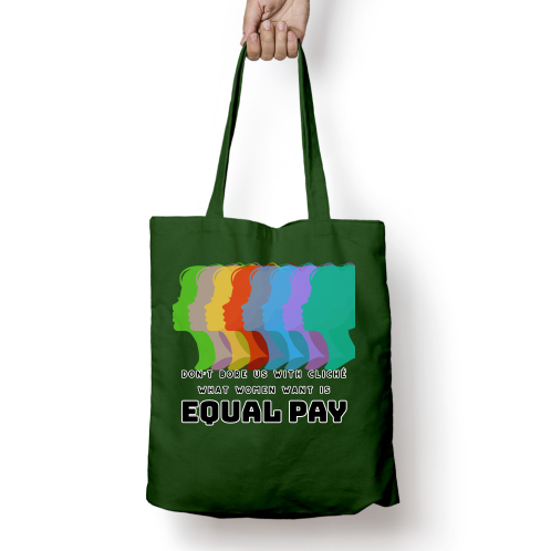 Zipper Tote Bag - Equal Pay
