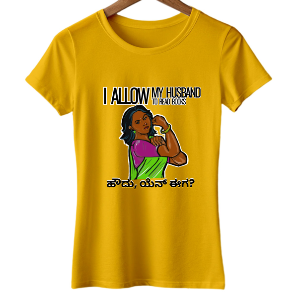 Quirky Women's tees - Houdu Yen Eega - Read books