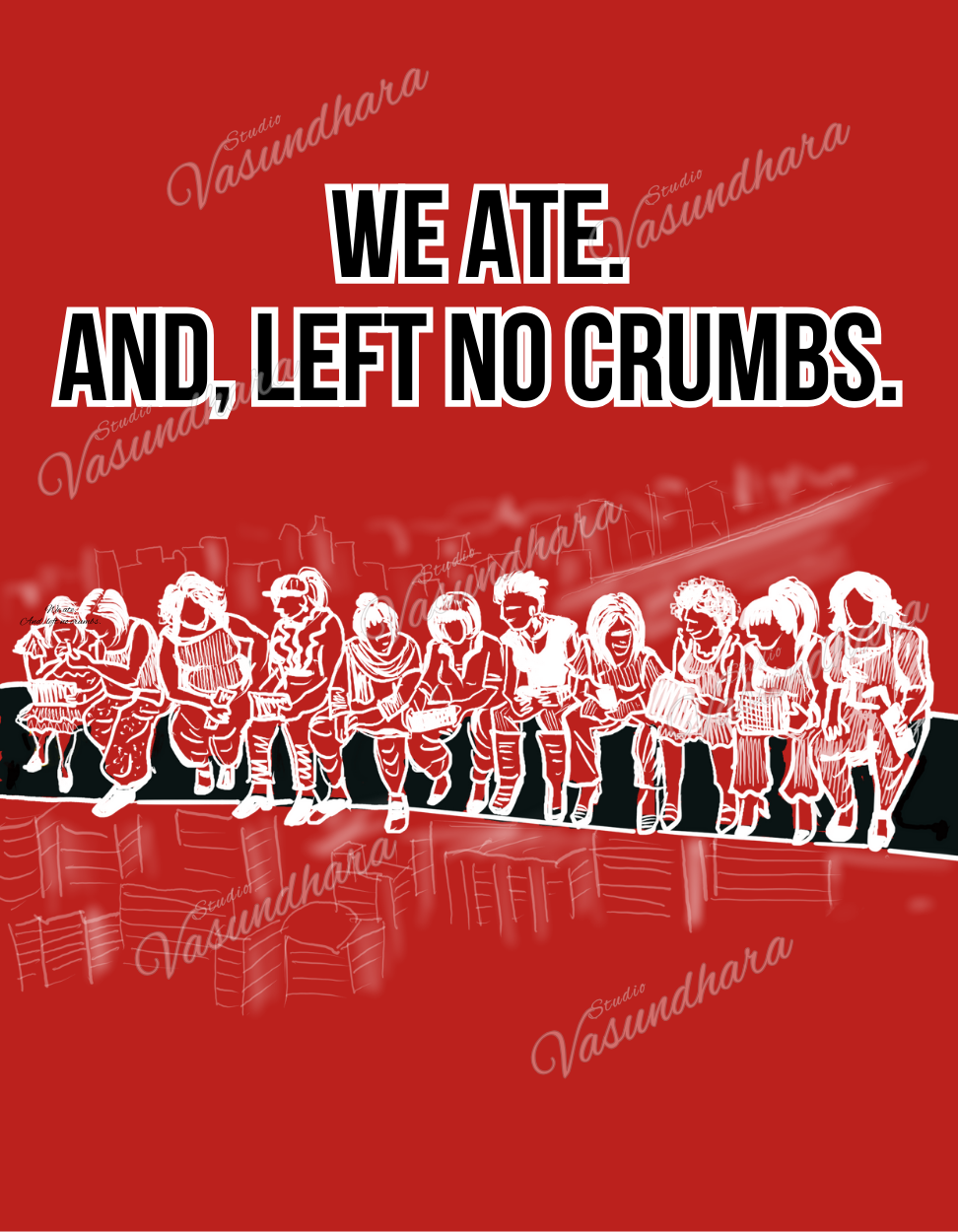 Zipper Tote Bag - We Ate